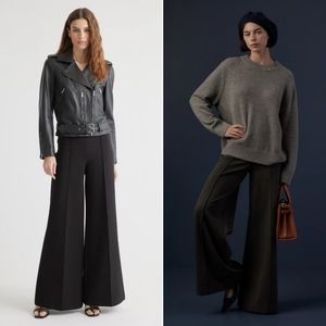 🆕️ Quince Ultra Stretch Ponte Super Wide Leg Pant in Black